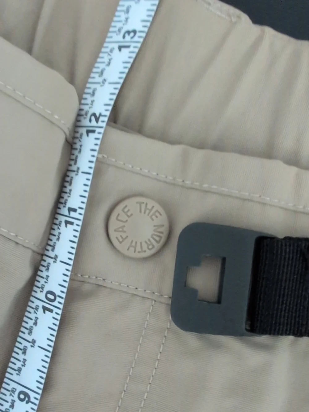The North Face Beige Outdoor Cargo Shorts With Adjustable Belt